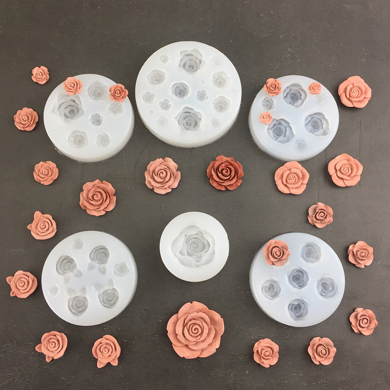 Soap Making Tools - 3D kształt kwiatu róży liść formy