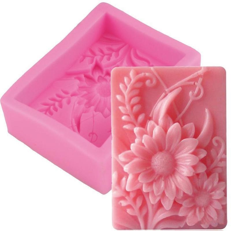 Soap Making Book For Beginners - 1 szt. Forma silikonowa 3D kwadratowa