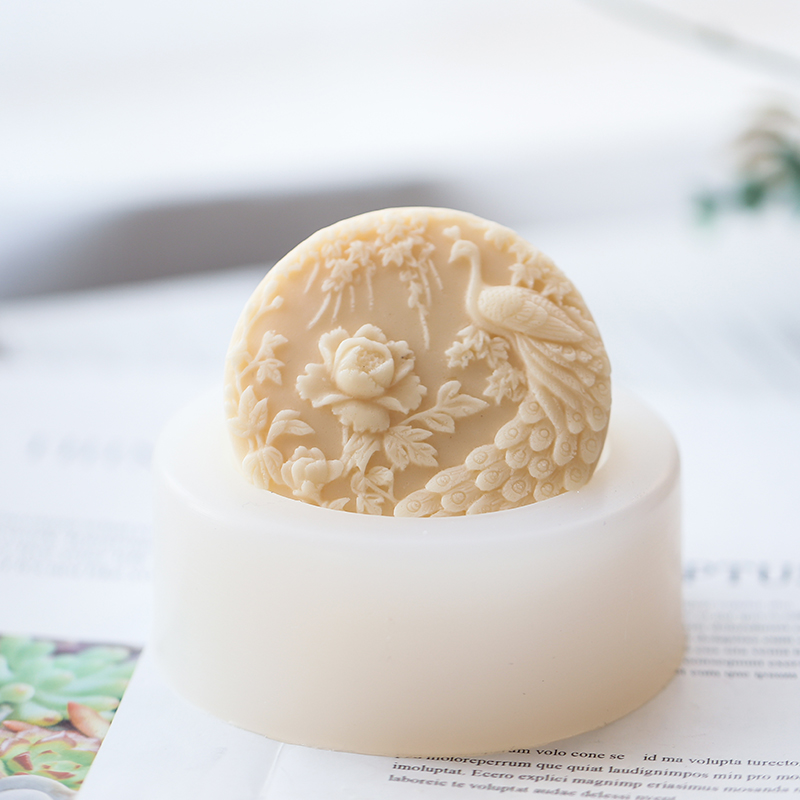 Soap Making Lye - Kwiat pawia wzór silikonowe formy do