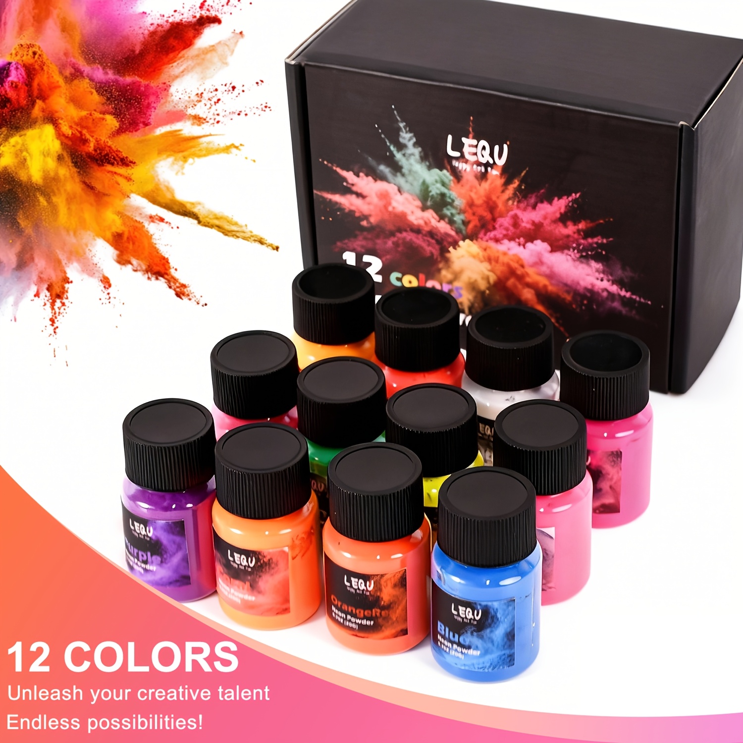LEQU 12 Kolorów Neonowy Fluore – Soap Making Ingredients recenzja i cena